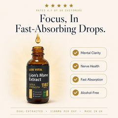 Lion's Mane Drops — rated 4.7 by UK customers