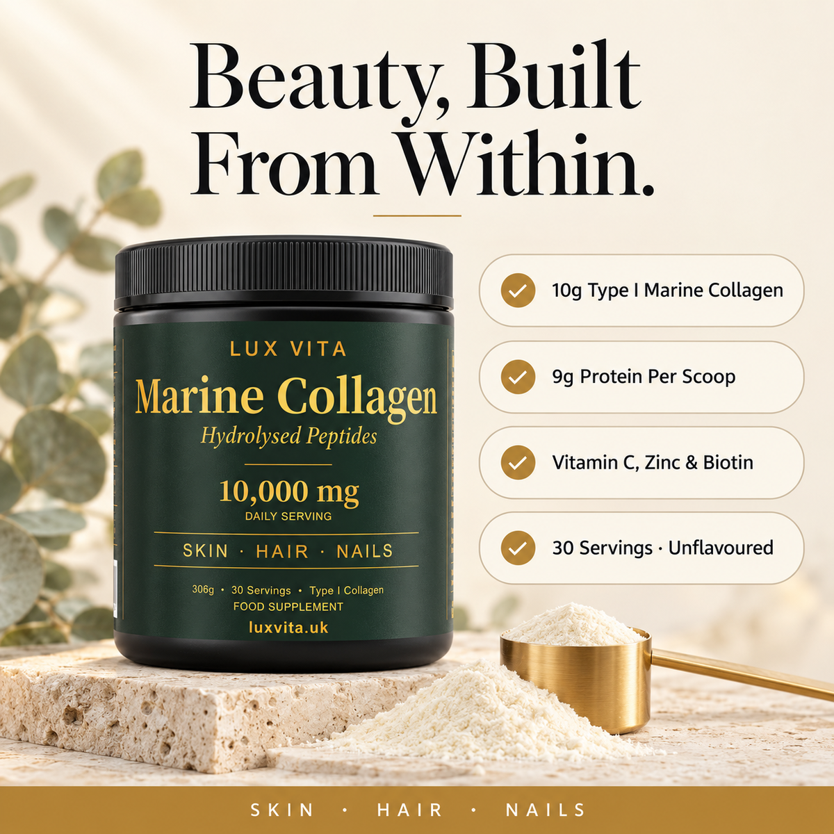 Lux Vita Marine Collagen — Beauty, Built From Within